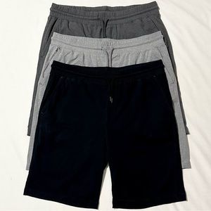 Gap Men’s Cotton Blend Jersey Athletic or Lounge Shorts - Set of 3 - Medium
